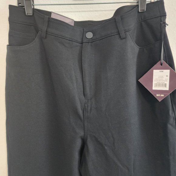 Ava & Viv High Rise Skinny black stretch pants size 16 NEW - Picture 2 of 10